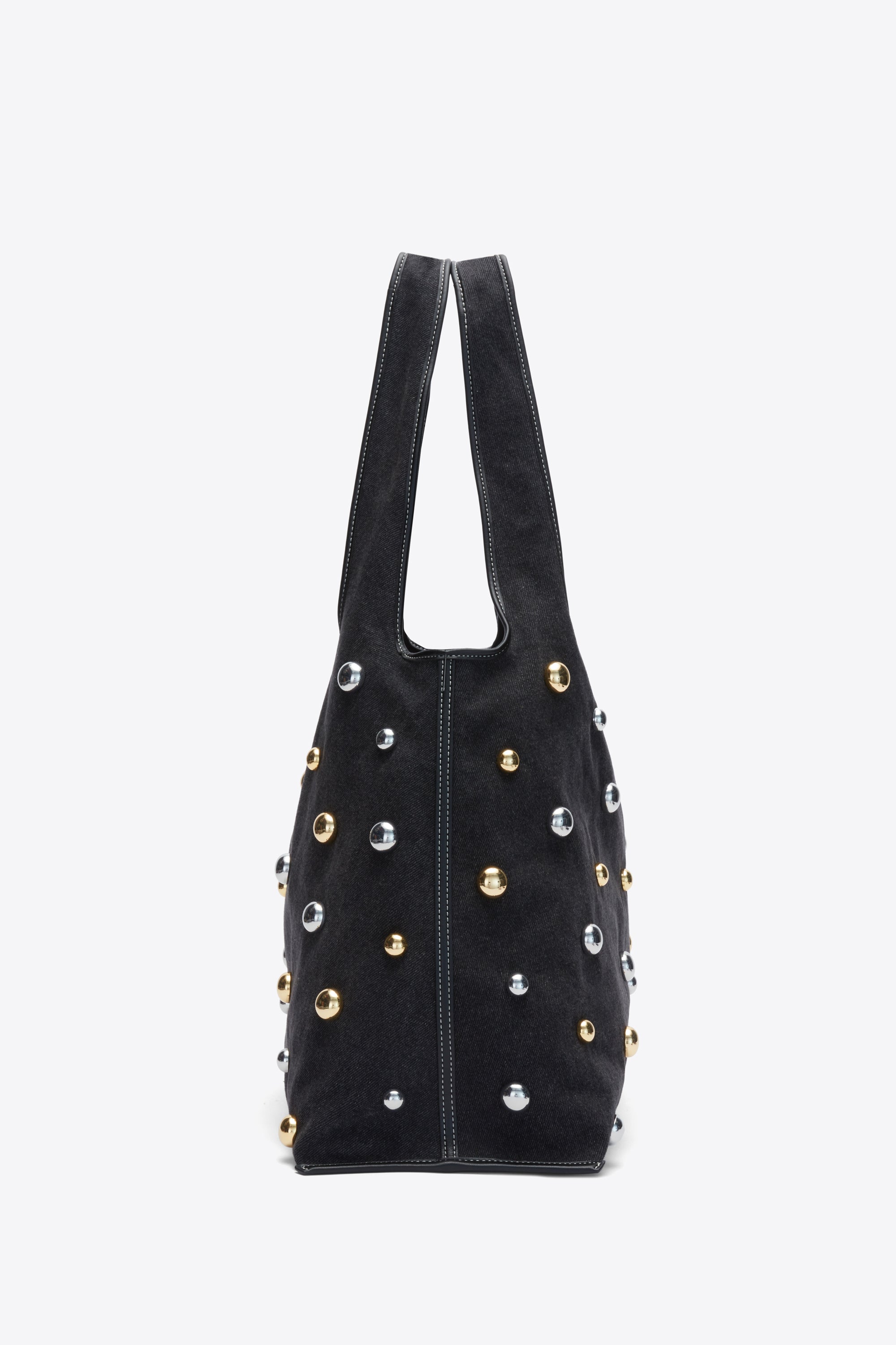 Black Dome Embellishment Market Tote | 3.1 Phillip Lim