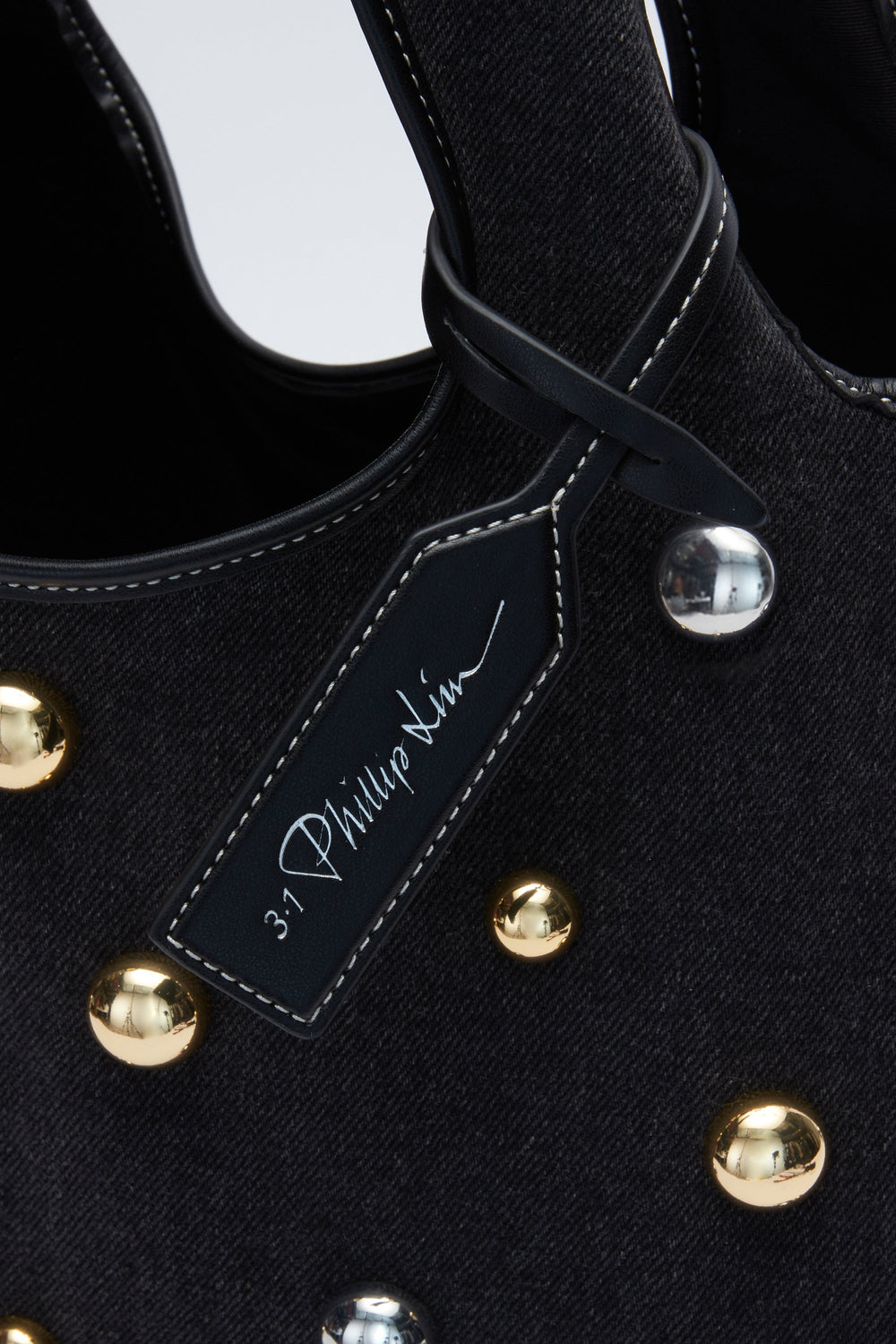 Black Dome Embellishment Market Tote | 3.1 Phillip Lim
