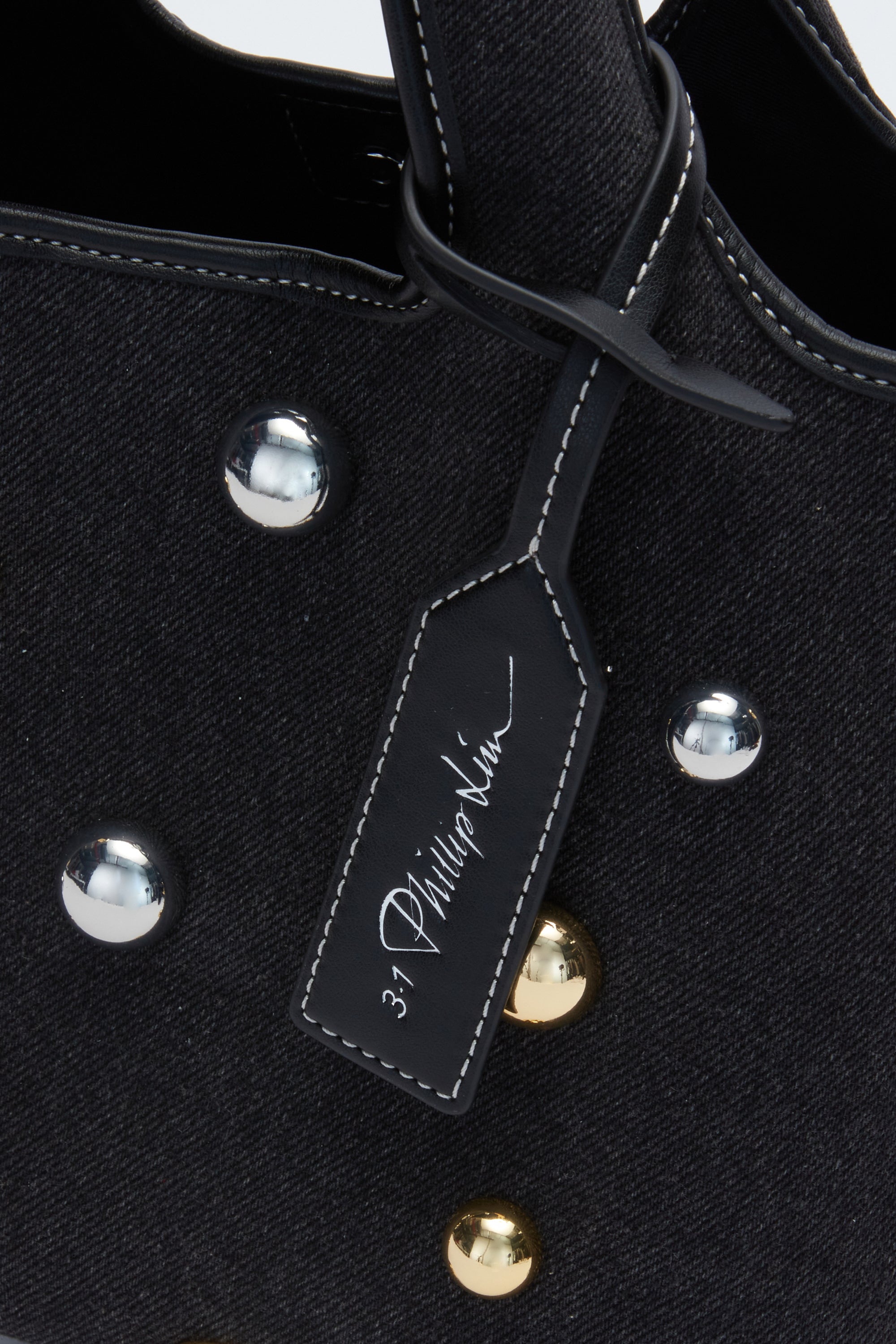 Black Dome Embellishment Mini Market Tote | 3.1 Phillip Lim