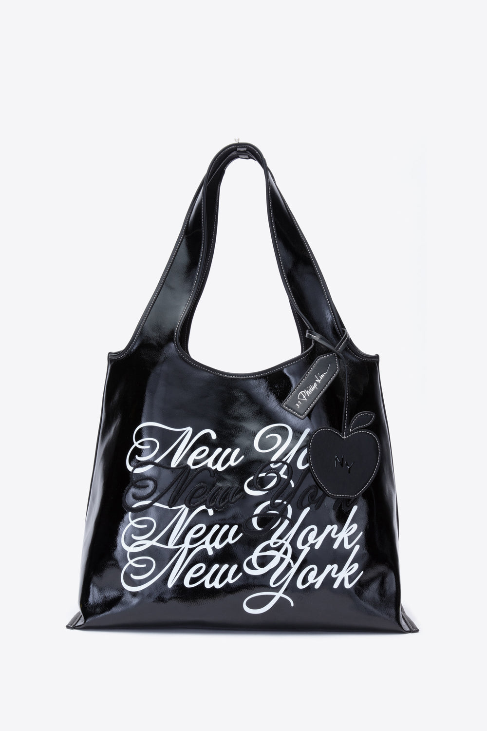 Black Black We Are NY Market Tote Bag | Stylish Phillip Lim Designs | 3.1 Phillip Lim