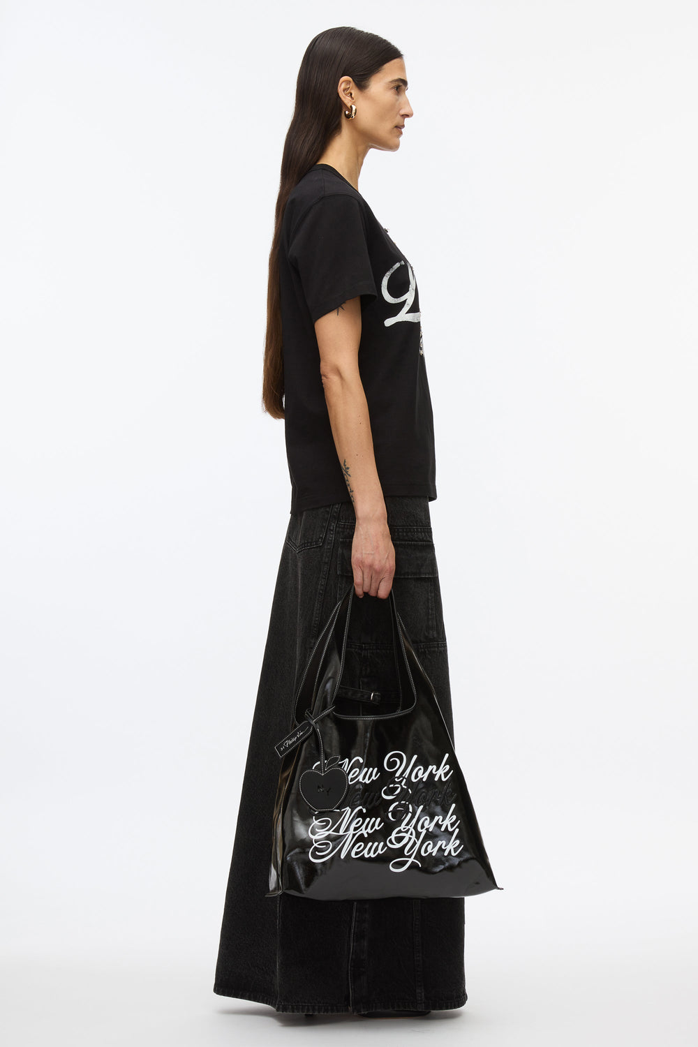 Black Black We Are NY Market Tote Bag | Stylish Phillip Lim Designs | 3.1 Phillip Lim