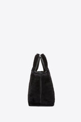 Black Faux Fur Mini Market Tote | 3.1 Phillip Lim