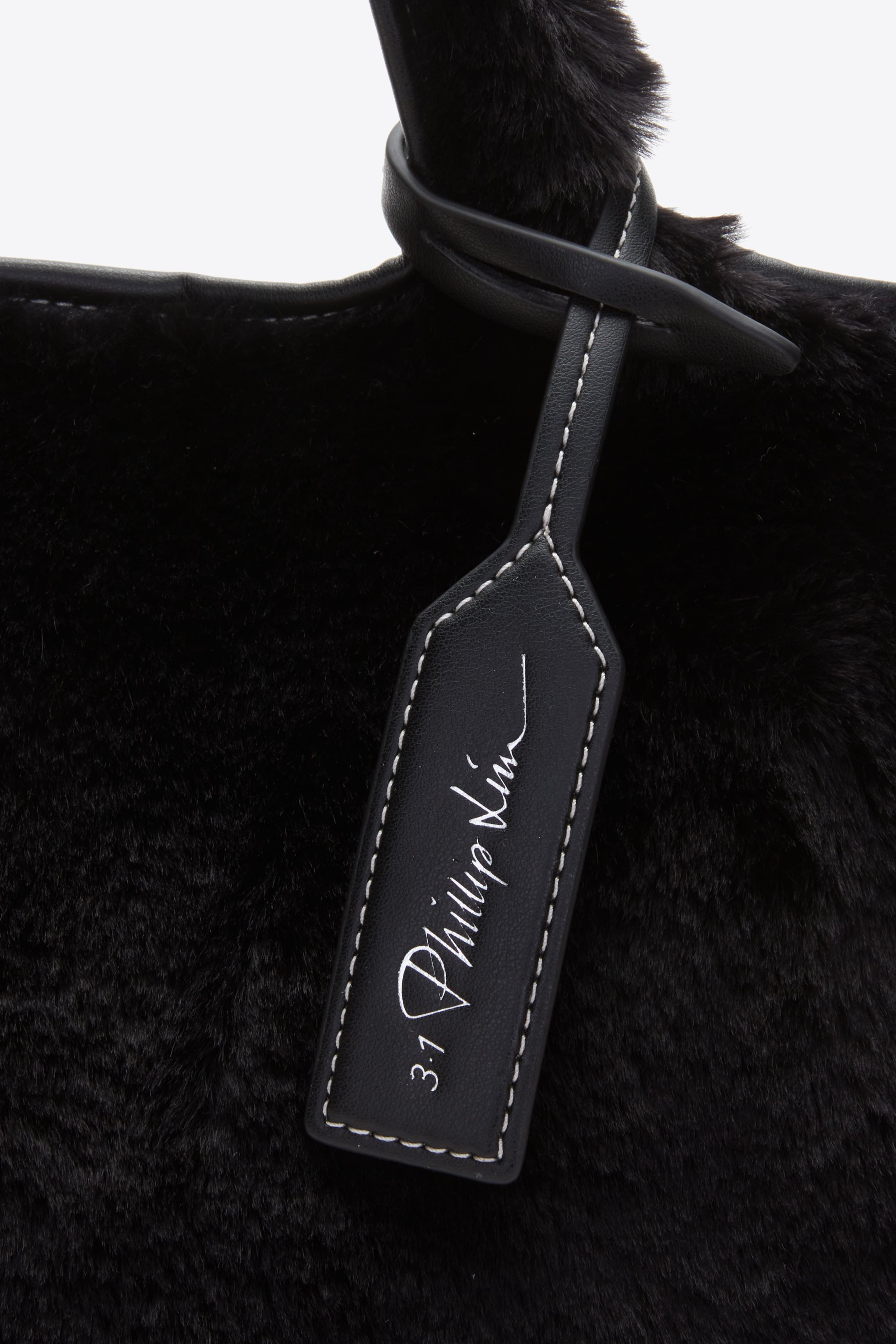 Black Faux Fur Mini Market Tote | 3.1 Phillip Lim