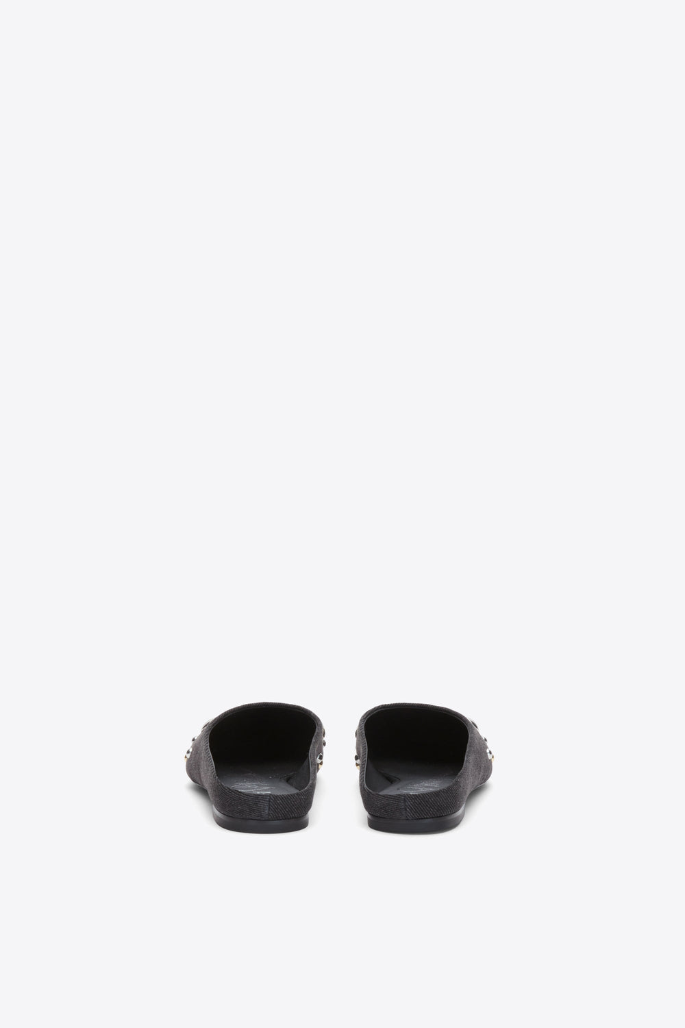 Black ID Mule Flat with Dome Embellishment | 3.1 Phillip Lim